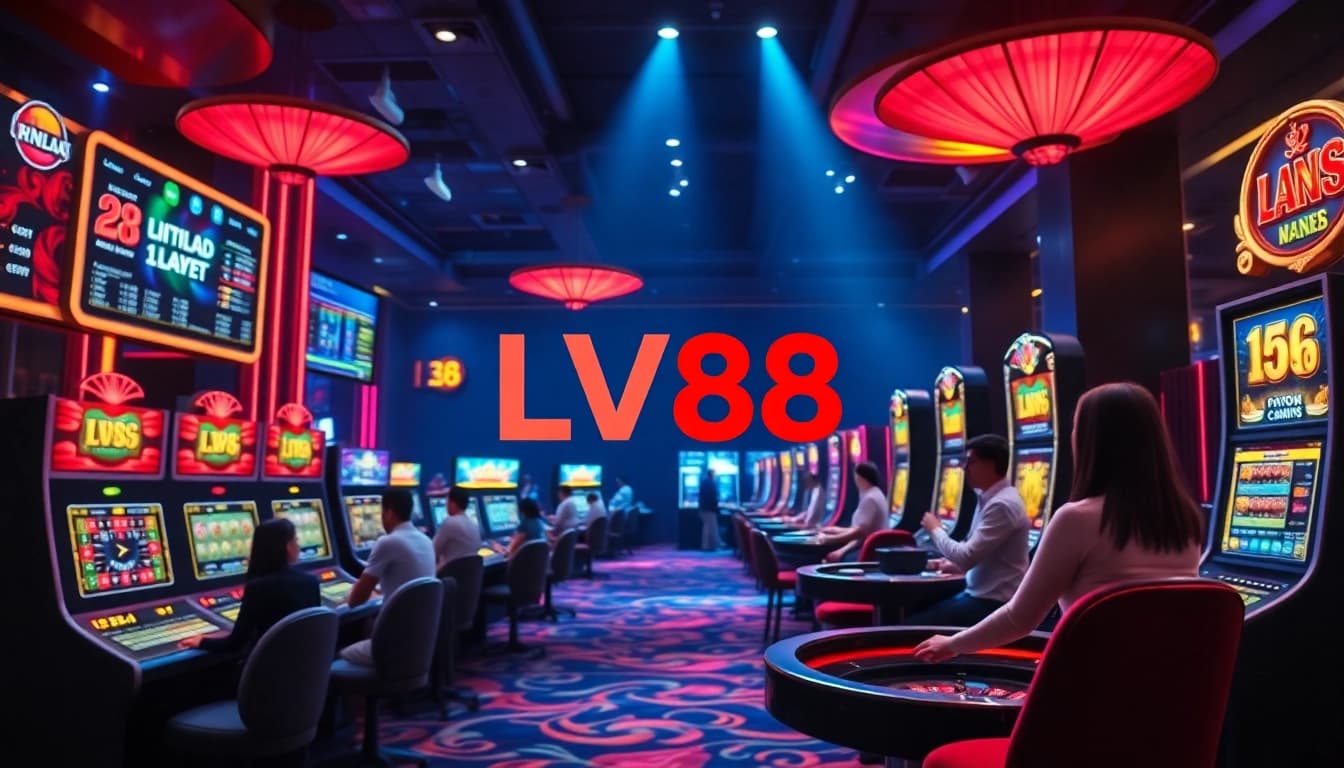 Engaging scene at LV88 online casino showcasing exciting games and vibrant atmosphere.