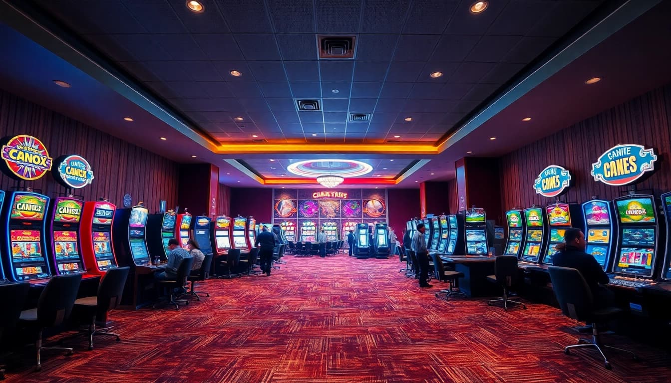 Experience the electrifying atmosphere of AT99 casino with vibrant games and lively patrons.
