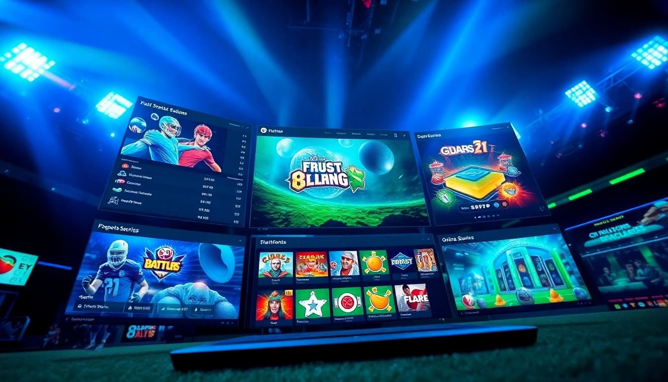 Goal123 online gaming interface featuring diverse betting options and vibrant visuals.
