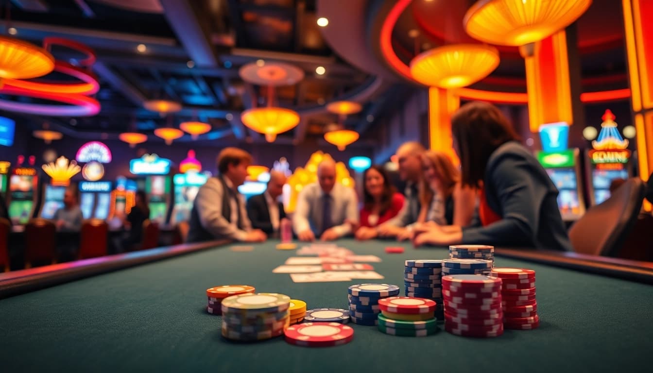 Engage with the exciting uvip casino gaming experience at a vibrant table.