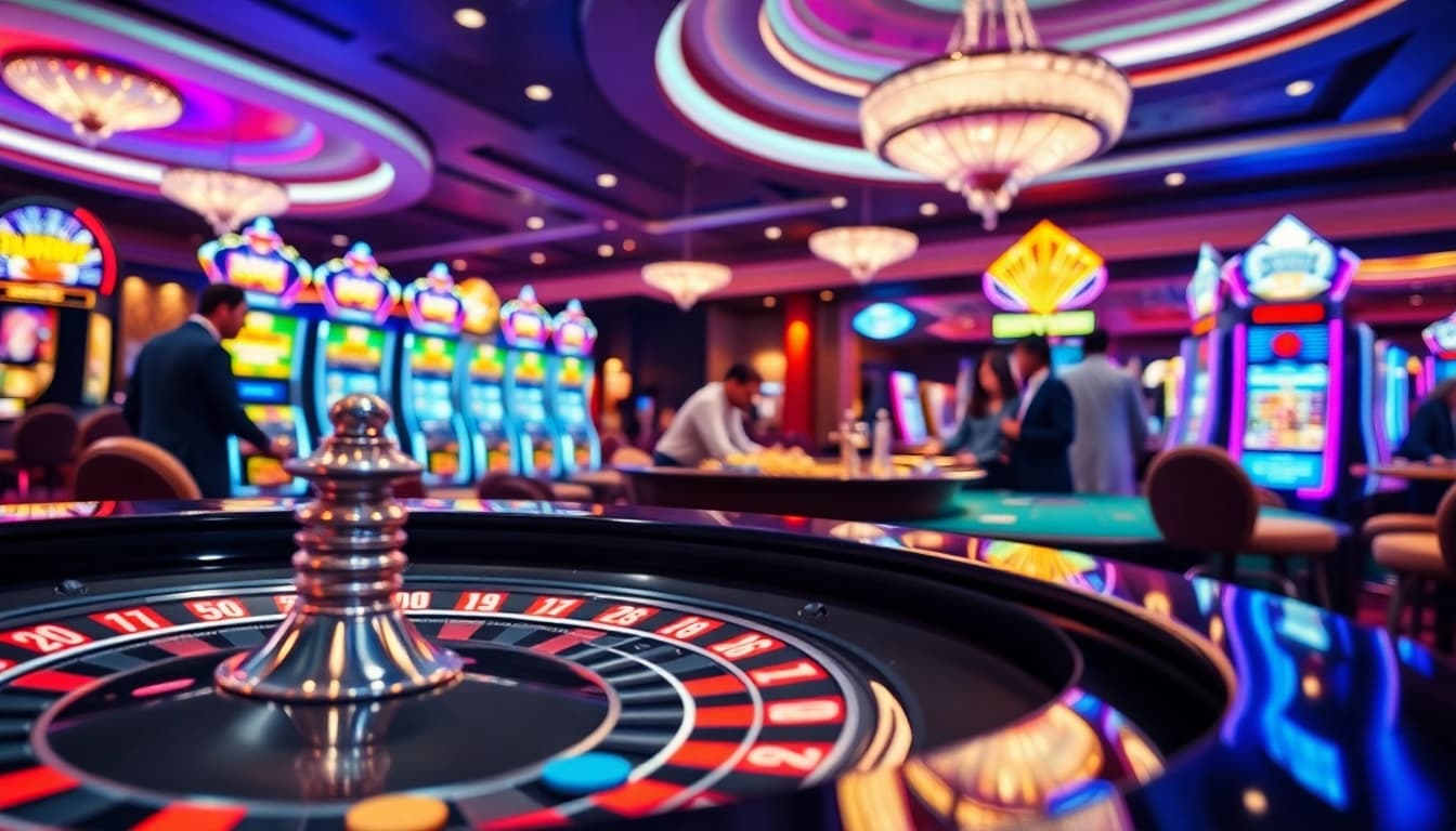 Experience the excitement of AT99 gaming with vibrant tables and engaging players.