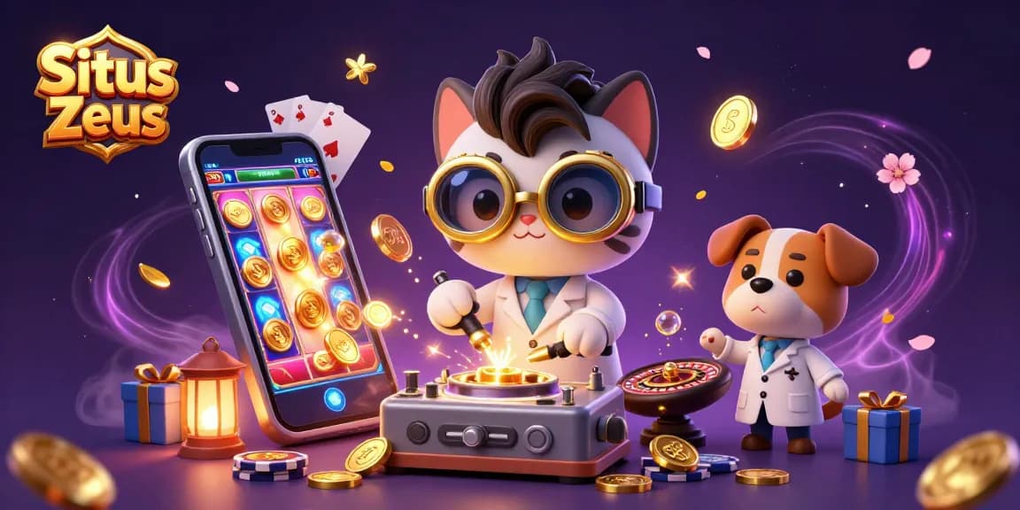 Situs Zeus offers an exciting slot game experience with golden coins and vibrant graphics for epic wins.