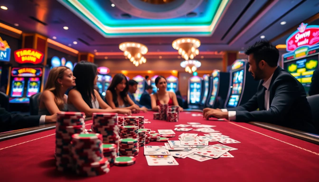 Experience the thrill of gambling at Trang chủ 33win with vibrant casino visuals.