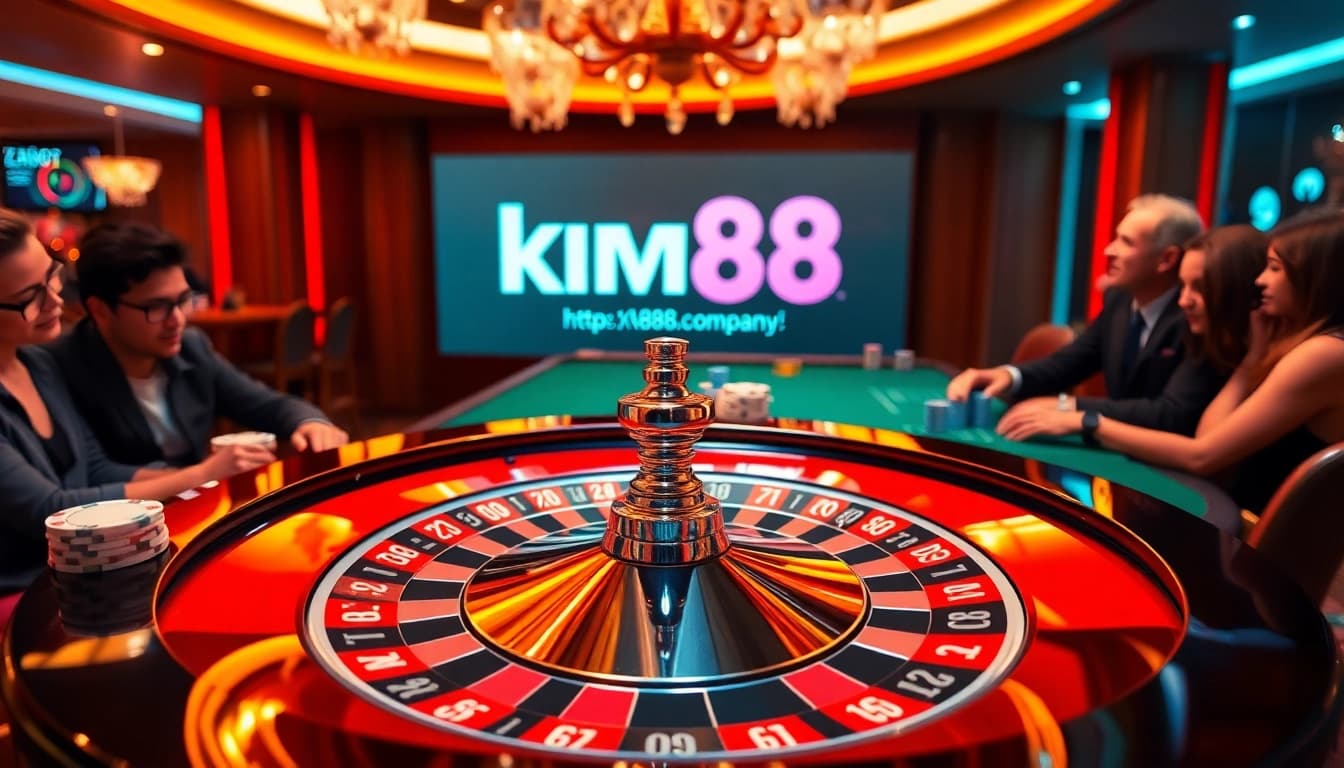 Betting excitement at https://km88.company/ with vibrant casino elements on display.