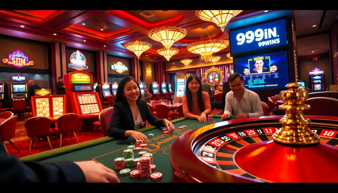 Immerse in the thrilling atmosphere of 99WIN with vibrant casino games and excitement.
