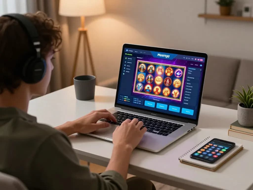Experience the excitement of Mesingg login while engaging in online slot games from home.
