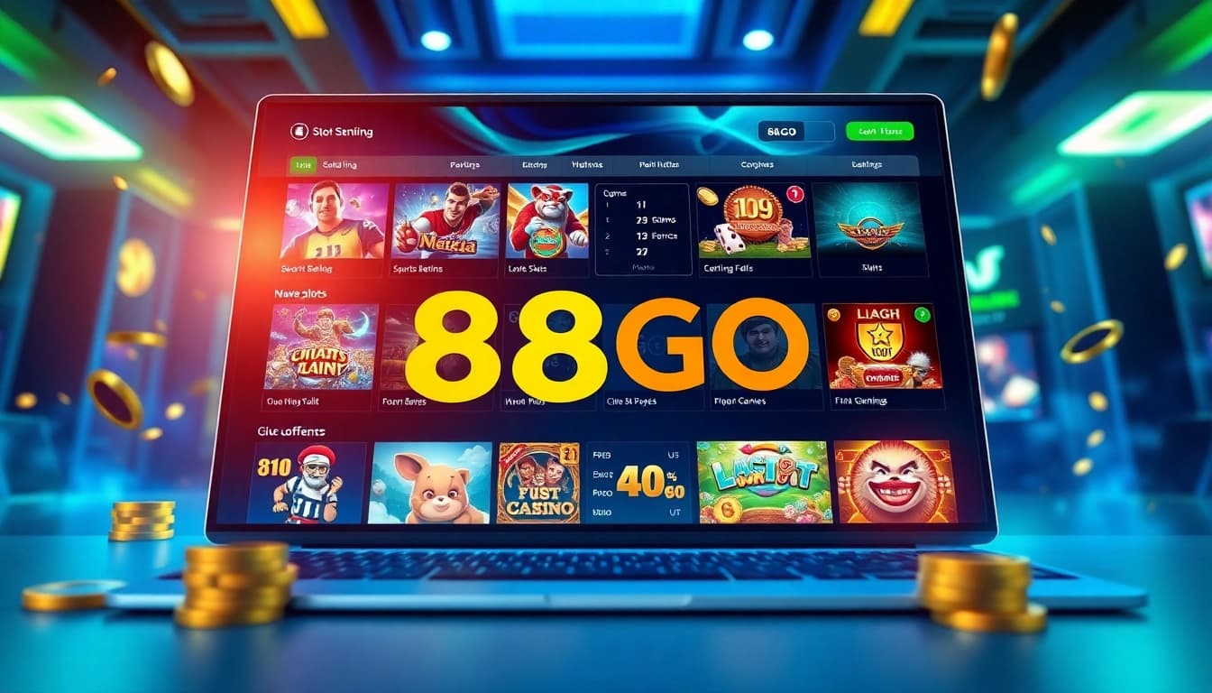 Experience the excitement of 88GO's online gaming platform with vibrant visuals and engaging options.