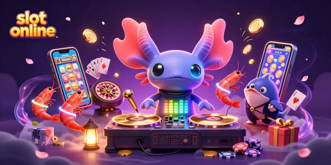 Experience exciting slot online action with vibrant characters and game elements in a lively 3D scene.