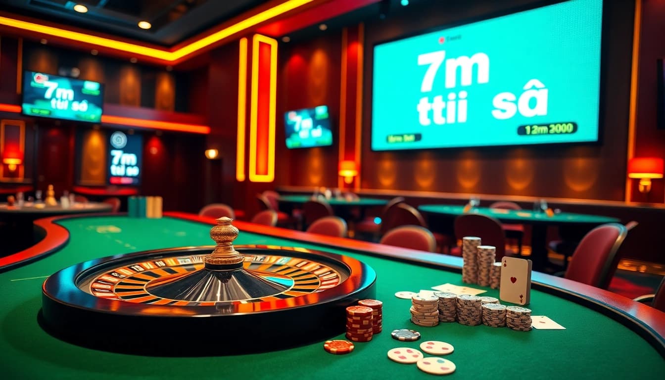 Experience thrilling gameplay at the 7m tỷ số casino, with intense poker and gambling action.