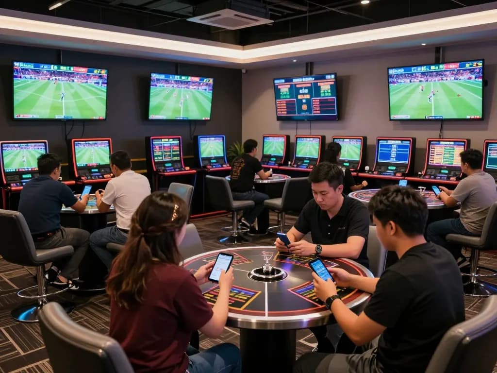 Engage in exciting live sports betting at Jeetbuzz, watching multiple screens and placing bets with ease.