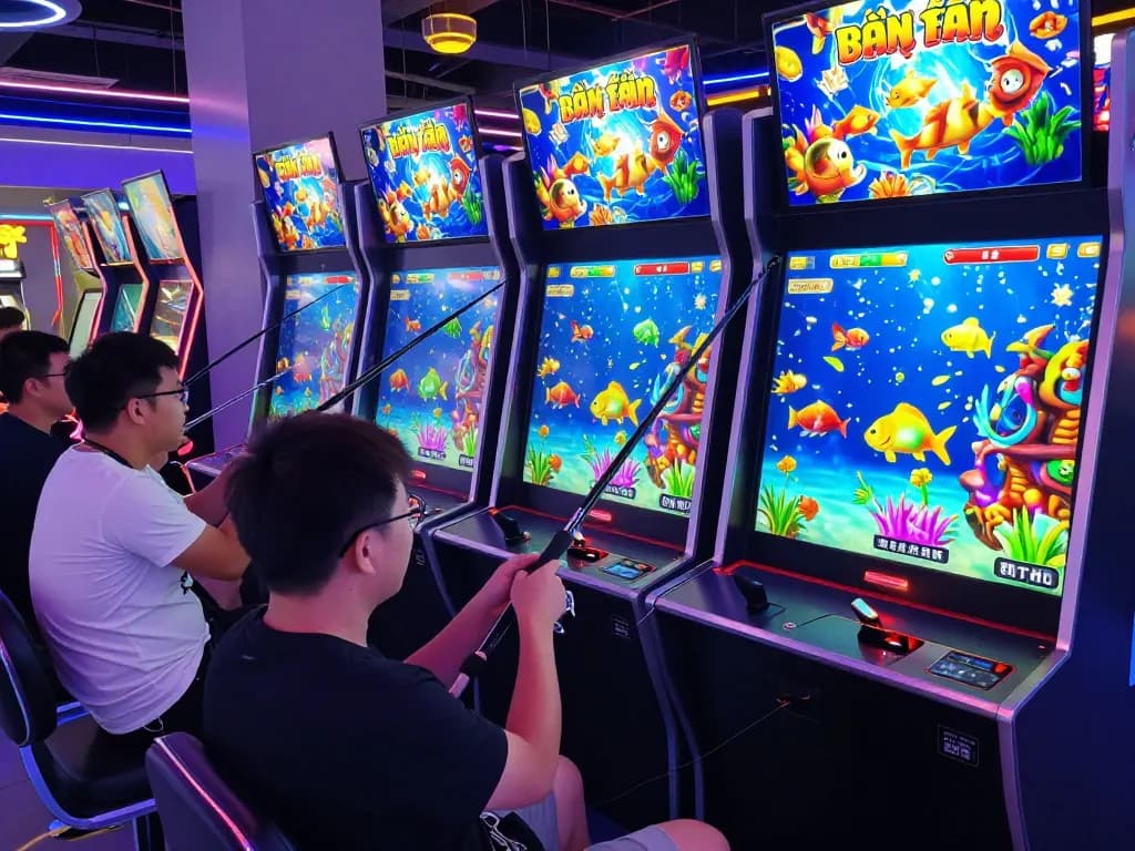 Players engaging in thrilling TT88 bắn cá game, showcasing colorful underwater action.