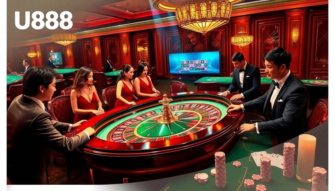 Experience the thrilling atmosphere of U888 with dynamic casino gaming and professional dealers.