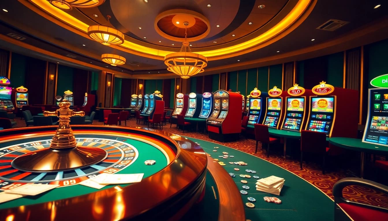 Experience exciting games and promotions at luck8 com, featuring luxury casino visuals and vibrant gaming elements.