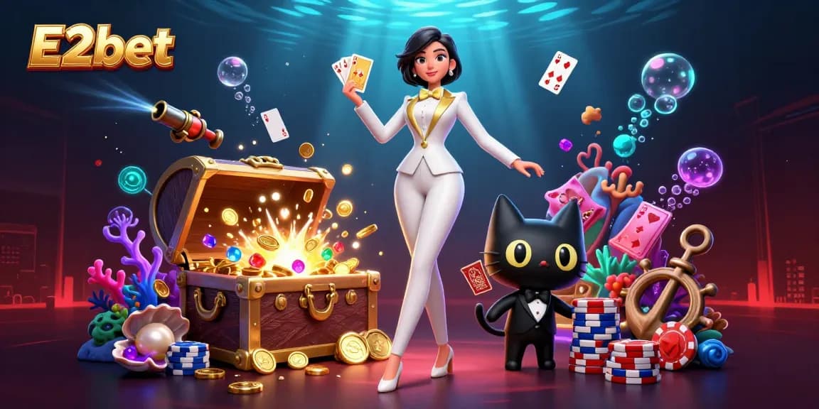 Play and win at E2bet with exciting games featuring vibrant characters and dazzling elements.