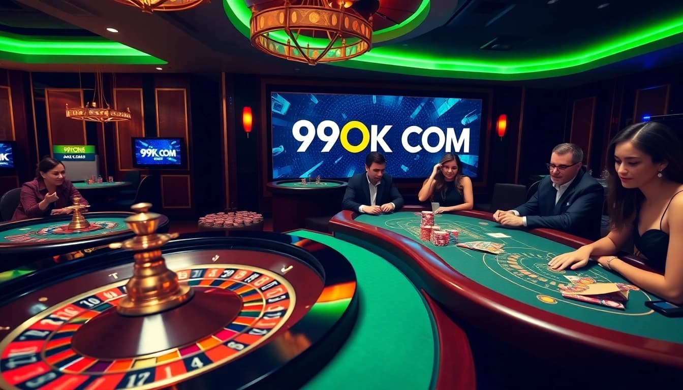 Experience the excitement of gaming at 99OK COM with vibrant tables and engaging players.