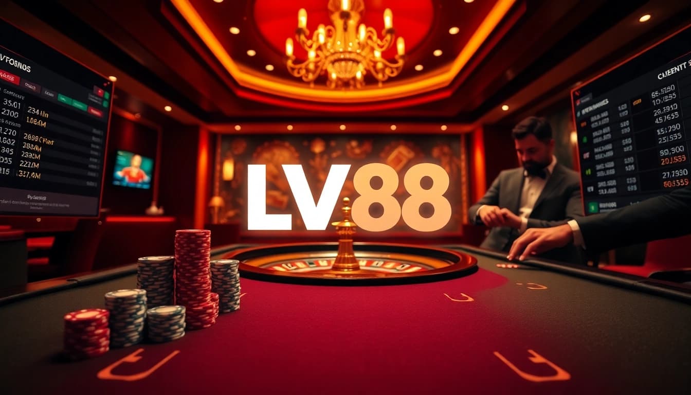 Experience the excitement of gambling at LV88 with dazzling casino tables and live betting action.