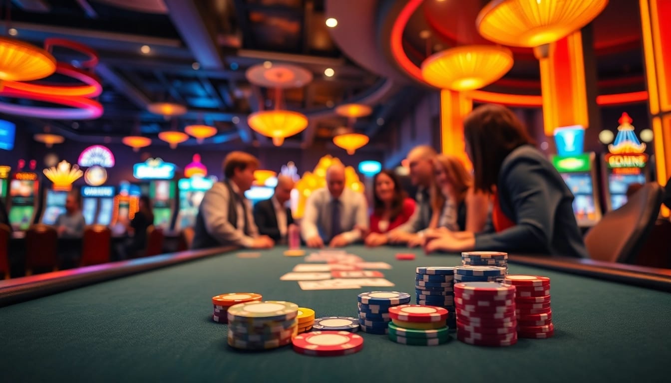 Engage with the exciting uvip casino gaming experience at a vibrant table.