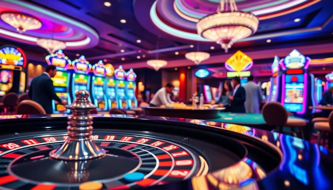 Experience the excitement of AT99 gaming with vibrant tables and engaging players.