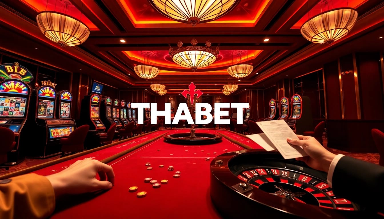 Experience the excitement of THABET casino with lively poker games and vibrant slot machines.