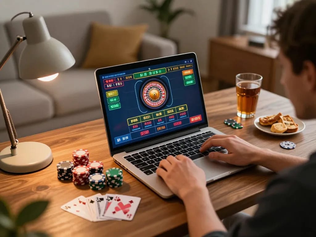 Player engaging in dynamic online roulette game at LV88 with live dealer interface visible