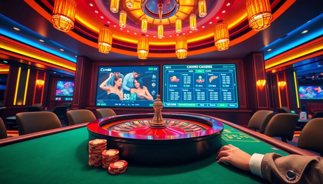 Experience the thrill of betting at Nhà cái cm88 with engaging casino visuals and vibrant interactive elements.
