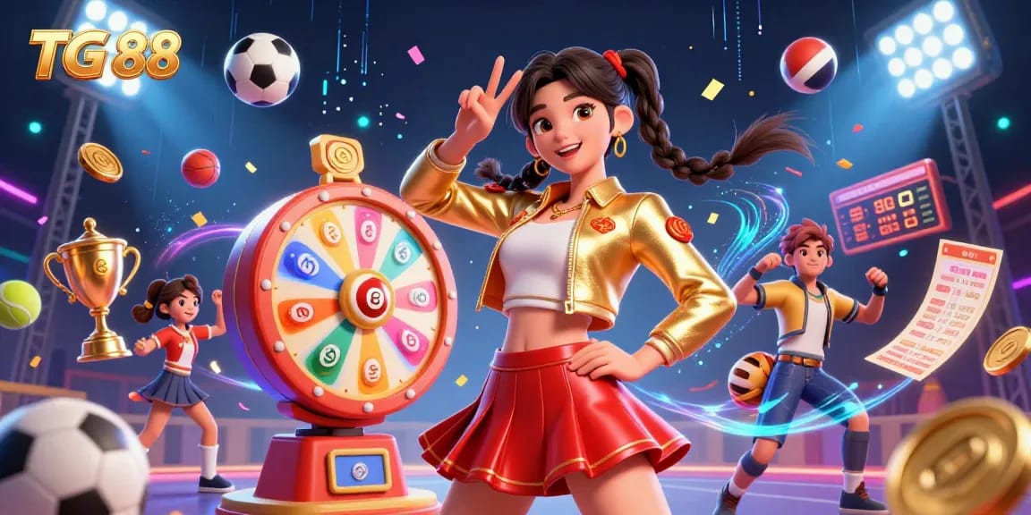 Experience the excitement of TG 88 with vibrant graphics and engaging gameplay in a casino setting.