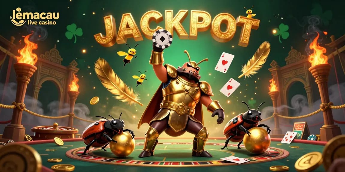 Experience the excitement of lemacau live casino with a dynamic illustration of champions and winnings!