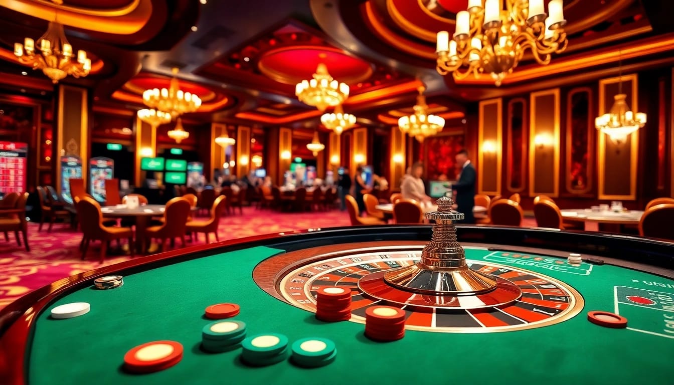 Experience the thrill of casino game action with citinow at a roulette table full of vibrant chips.