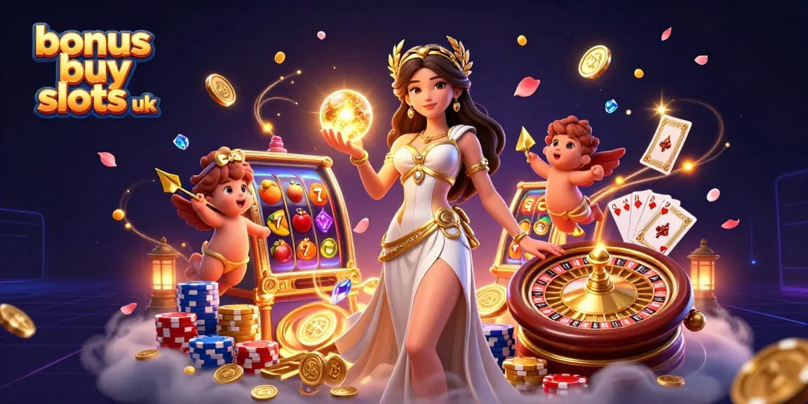Experience thrilling action with bonus buy slots uk in this vibrant 3D casino scene.