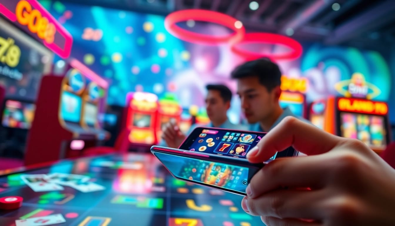 Engaging players enjoying GO88's virtual gaming interface showcasing excitement and quality.