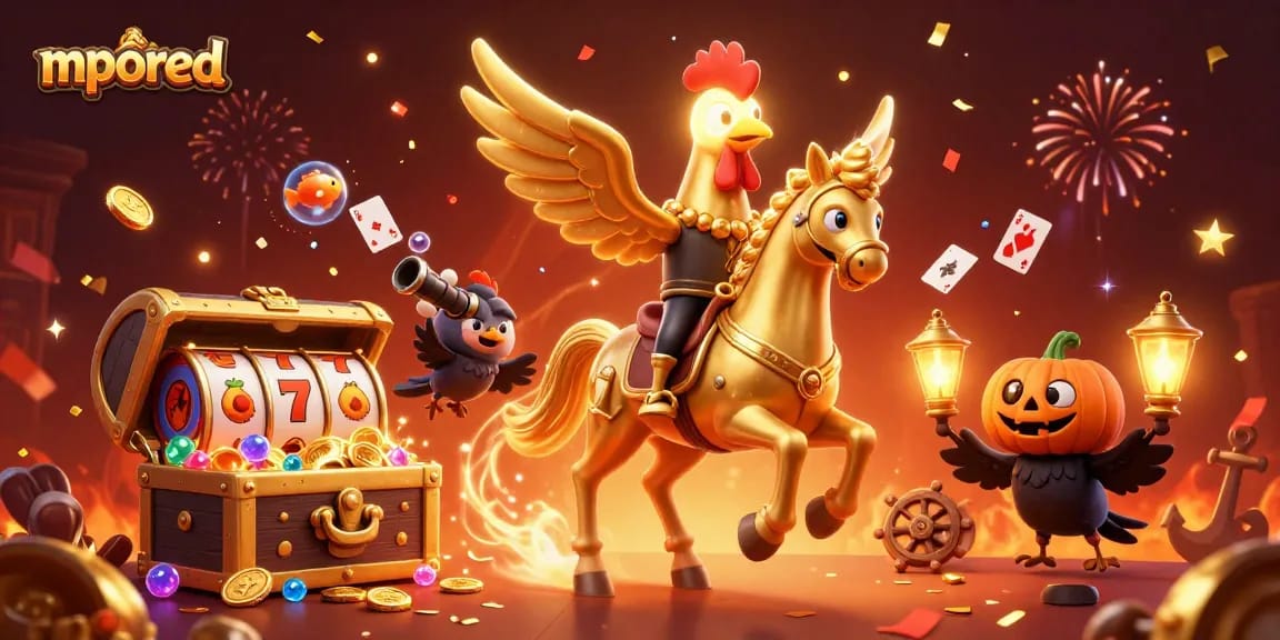 Mainkan slot online mpored dengan simbol buah menggoda dan suasana kasino malam yang menawan.