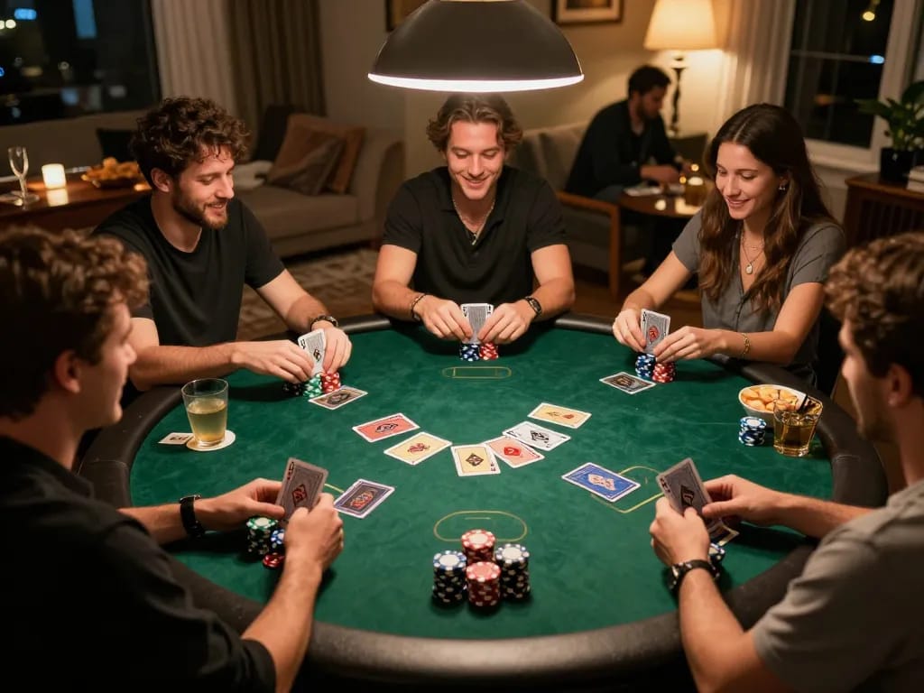Login BAYITOTO untuk menikmati malam poker di rumah yang mendebarkan dengan teman-teman sambil bermain Texas Hold'em.
