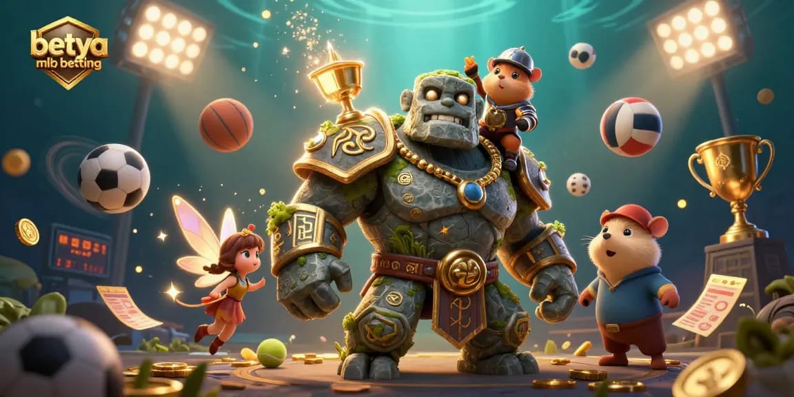 Experience thrilling betya mlb betting action in this vibrant fantasy sports scene with magical characters.
