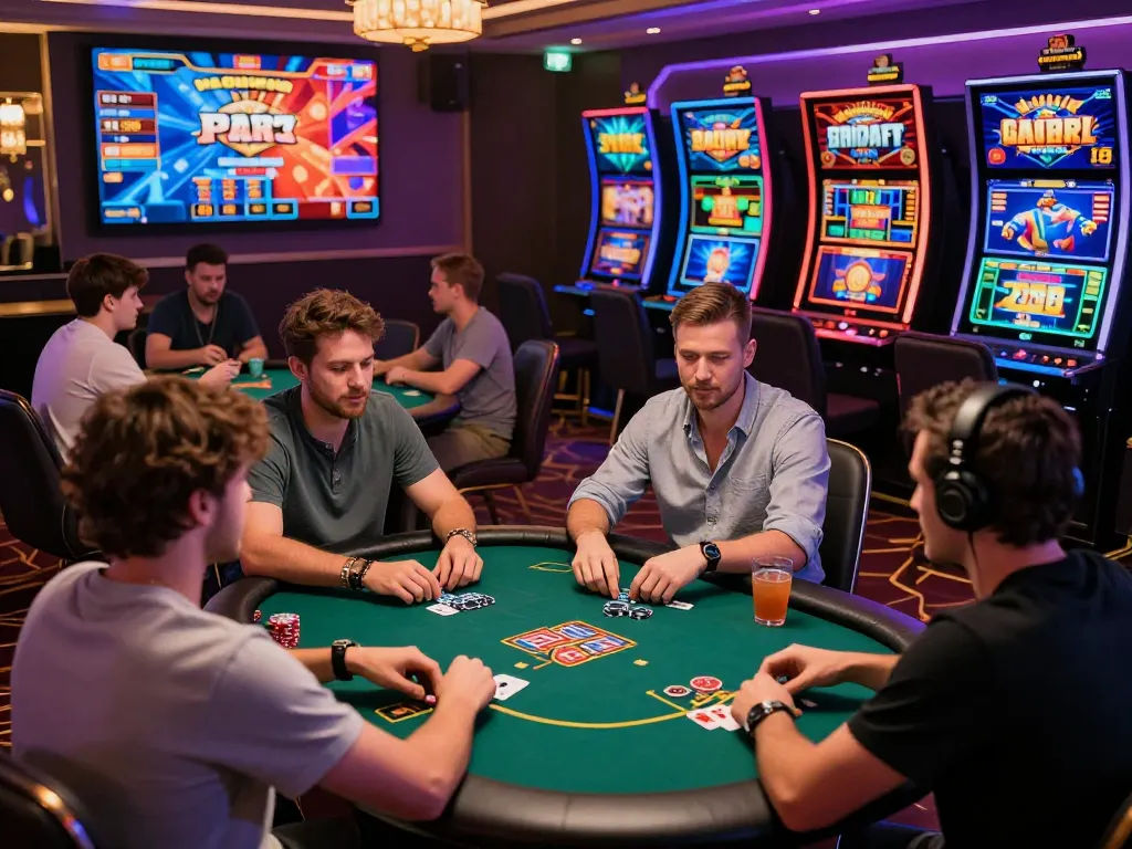 Exciting online gambling experience with 789win featuring diverse players engaged in dynamic games.