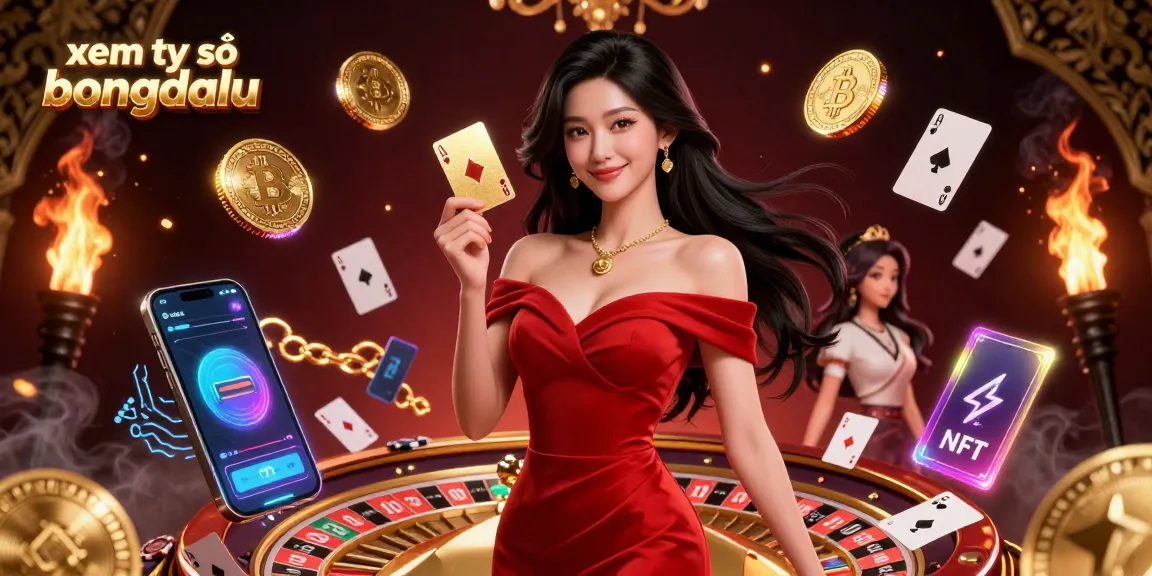 Track xem tỷ số bongdalu quickly with a beautiful Asian woman showcasing a golden roulette wheel.