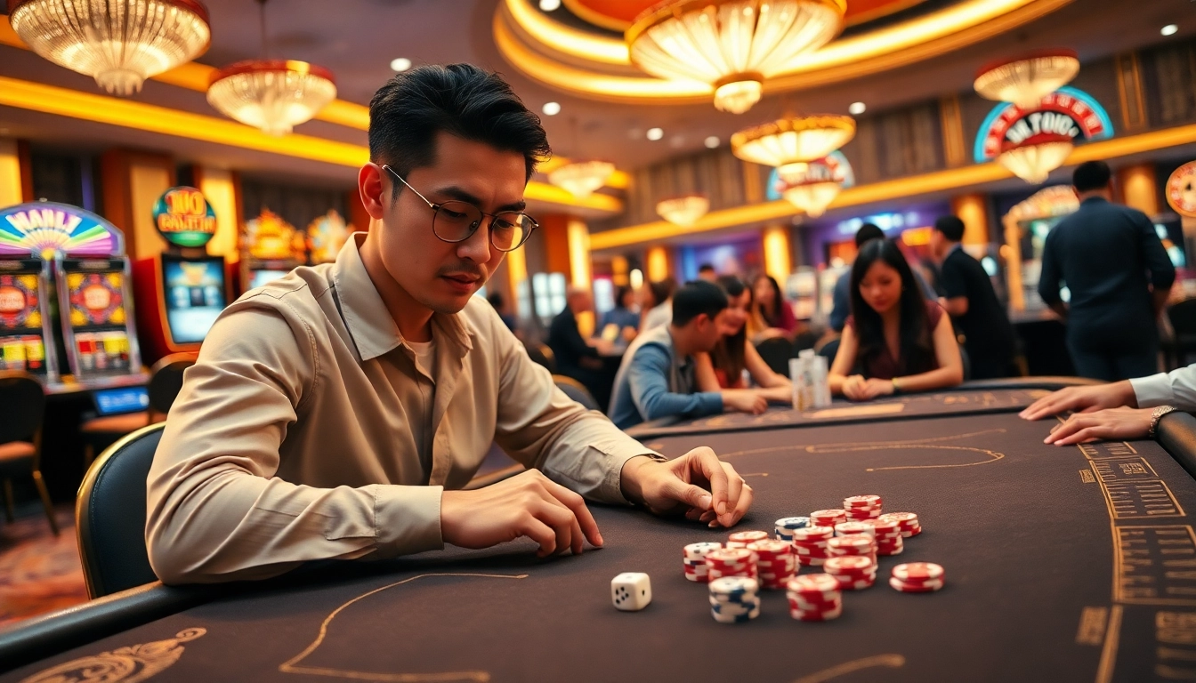 Tài xỉu sunwin gameplay scene showcasing excitement and strategic player engagement.