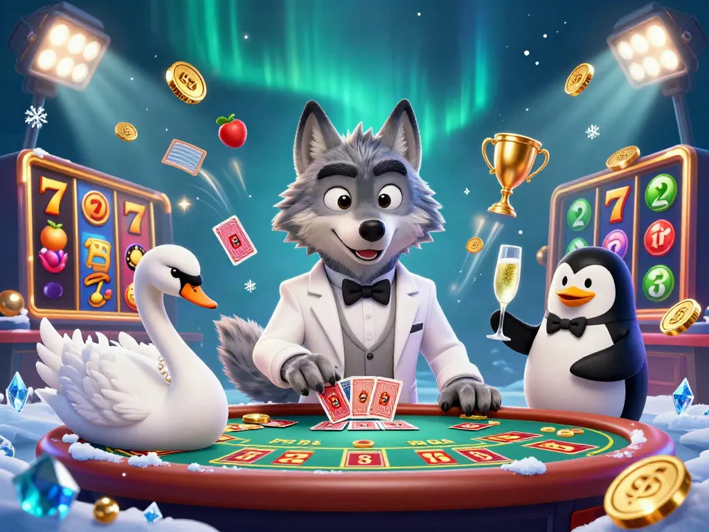 Menangkan jackpot dengan situs slot gacor melalui ilustrasi kasino yang penuh warna dan detail.