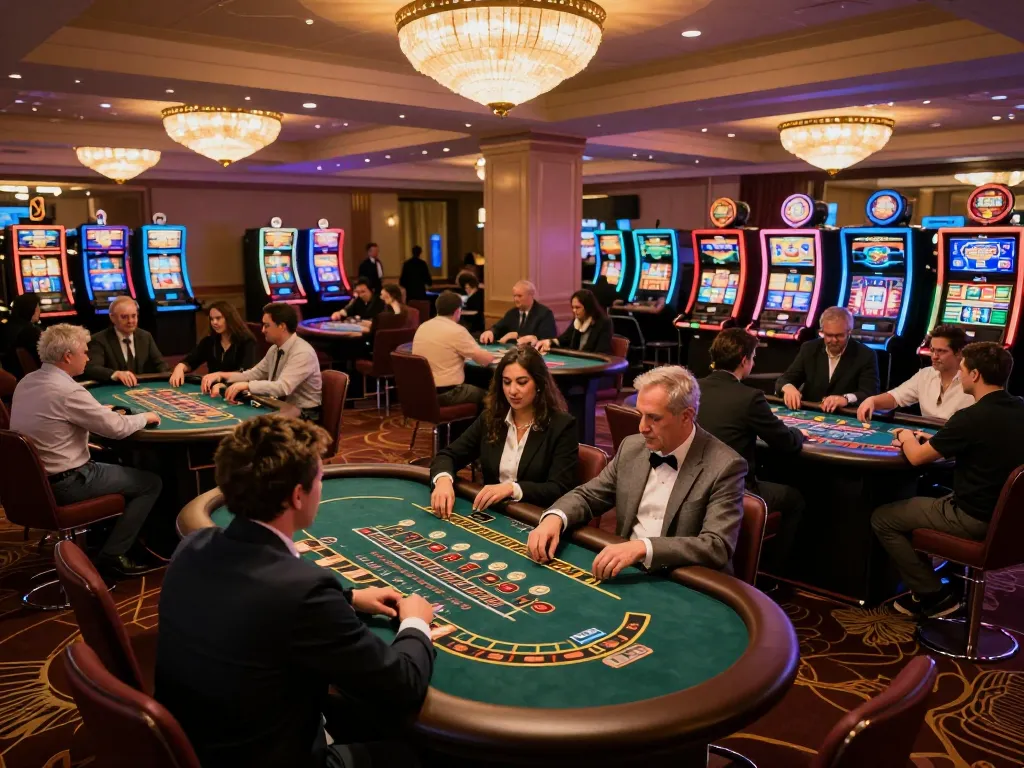 Players enjoying lively card games at FUN79 casino, creating a vibrant gaming atmosphere.