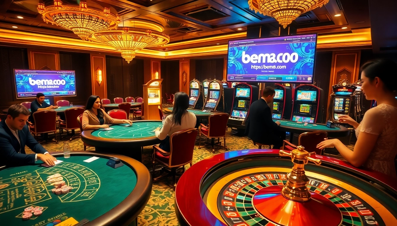 Experience thrilling gameplay at https://bem88.com with vibrant casino visuals, inviting players to win big.