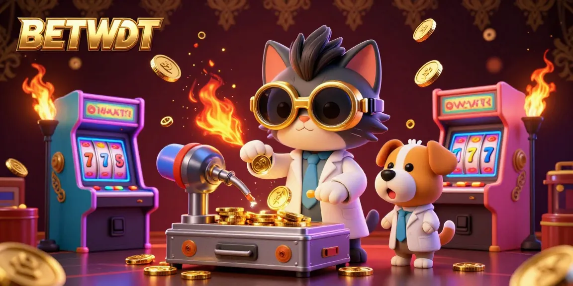 Experience BETBDT as the mad scientist cat creates exciting casino games with dynamic elements.