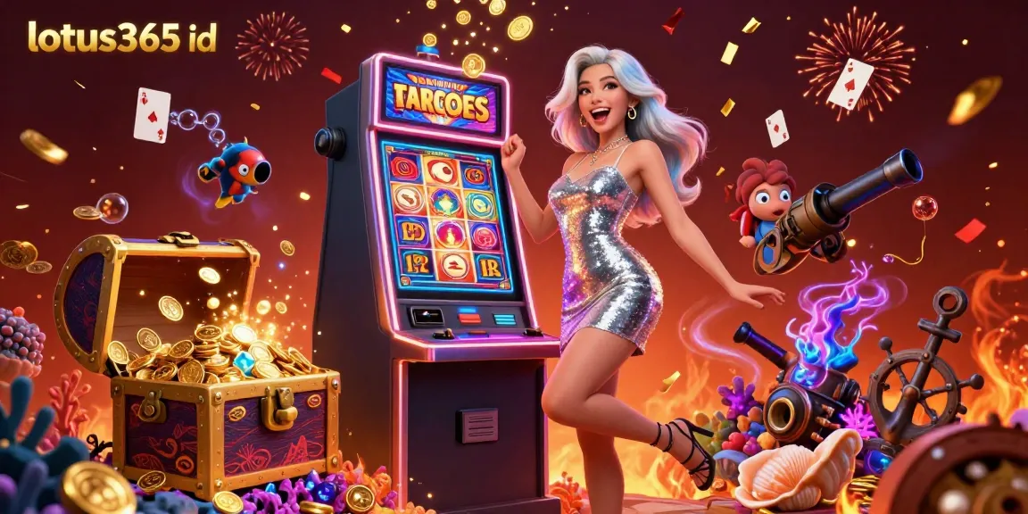 Experience the excitement of lotus365 id with stunning visuals of a jackpot celebration in a vibrant casino setting.