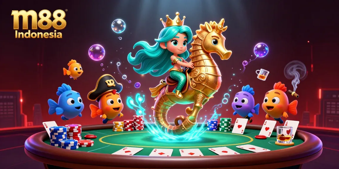 Terlibat dengan suasana poker mendebarkan m88 Indonesia yang menampilkan putri duyung dan kuda lautnya.