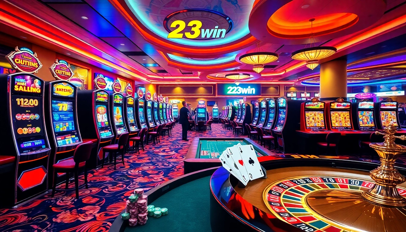 Engaging gamblers at 23win with vibrant casino elements and interactive gaming experiences.