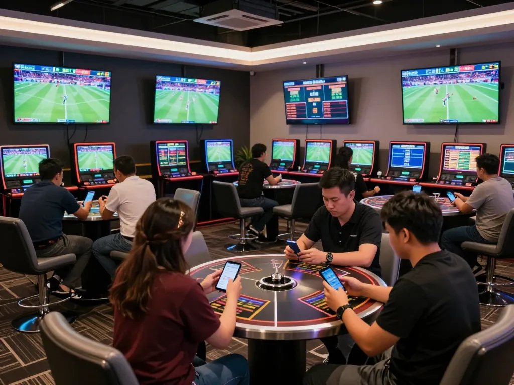 Engage in exciting live sports betting at Jeetbuzz, watching multiple screens and placing bets with ease.