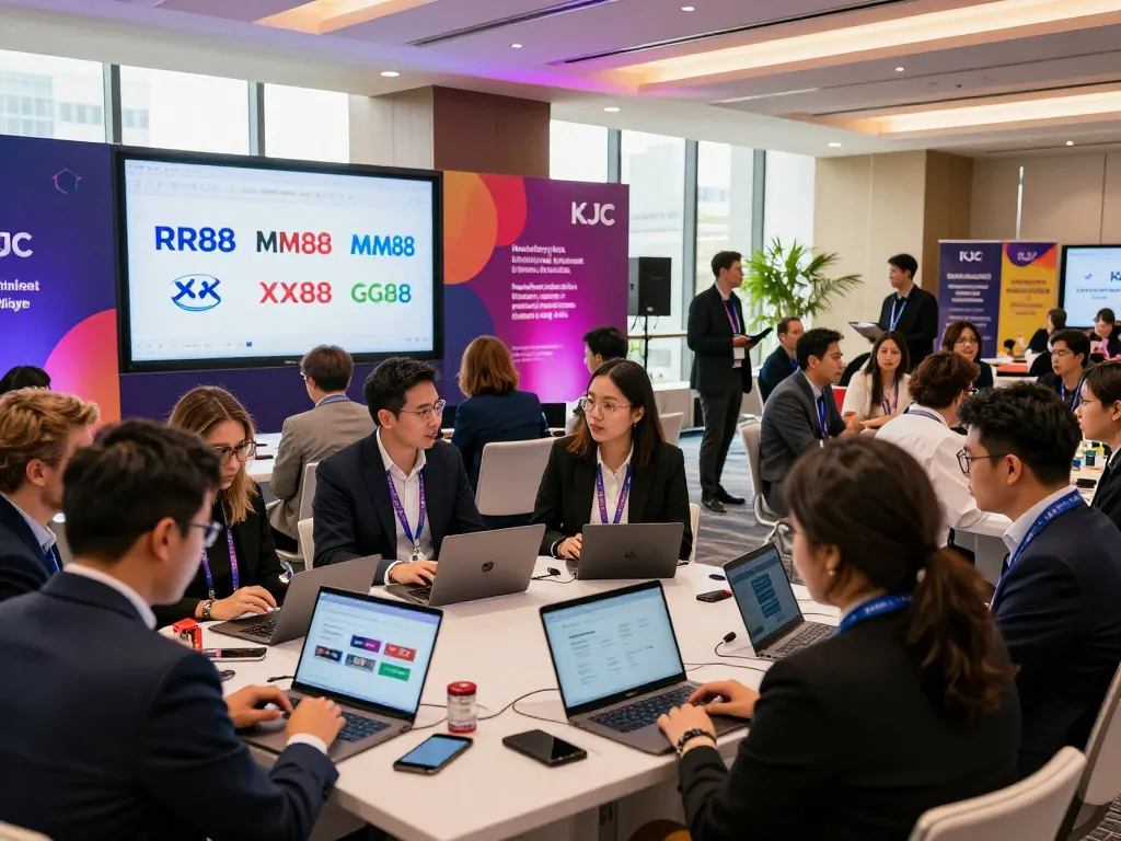 KJC international entertainment conference with diverse professionals discussing innovative digital trends in 2026.