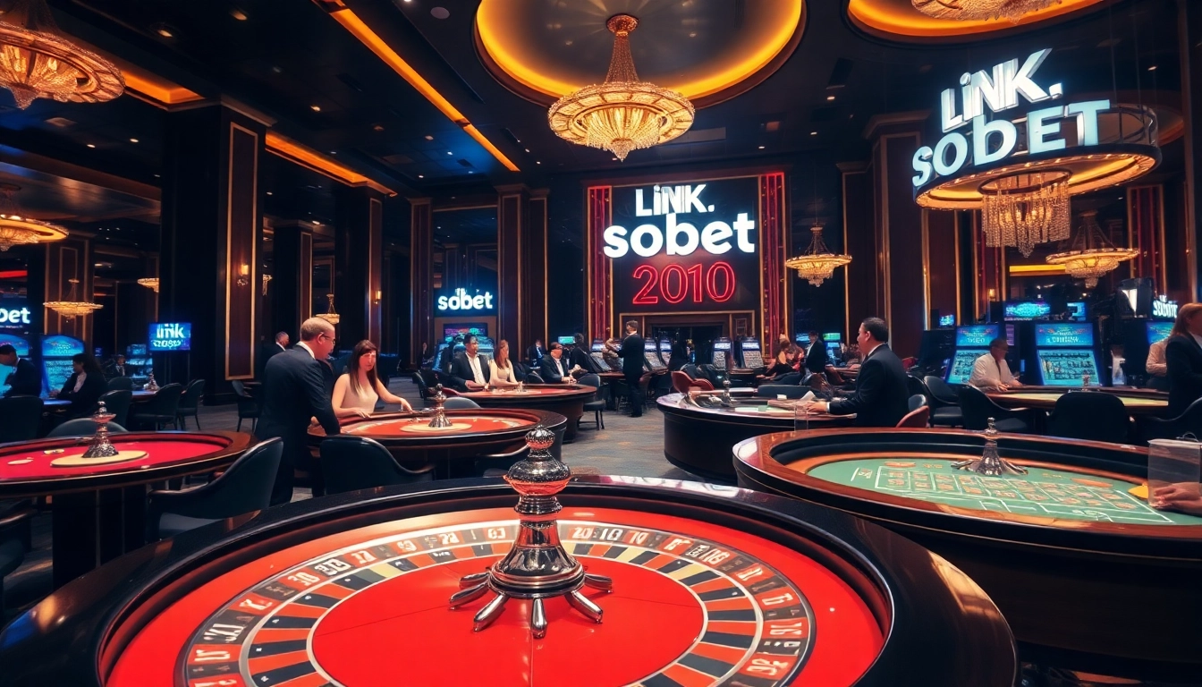Pemain merasakan keseruan taruhan dengan link sbobet di kasino mewah yang hidup.