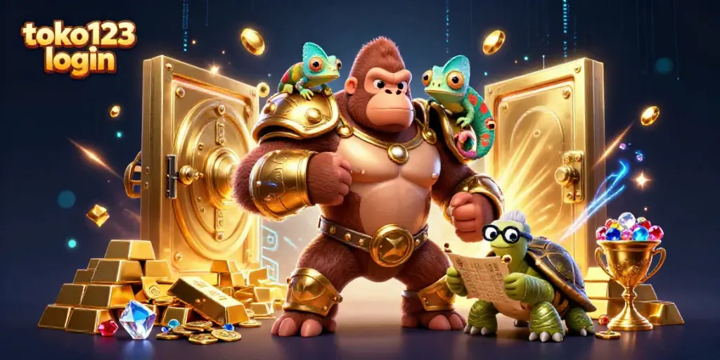 Experience the thrill of the gaming world with toko123 login and vibrant characters in a dynamic casino scene.