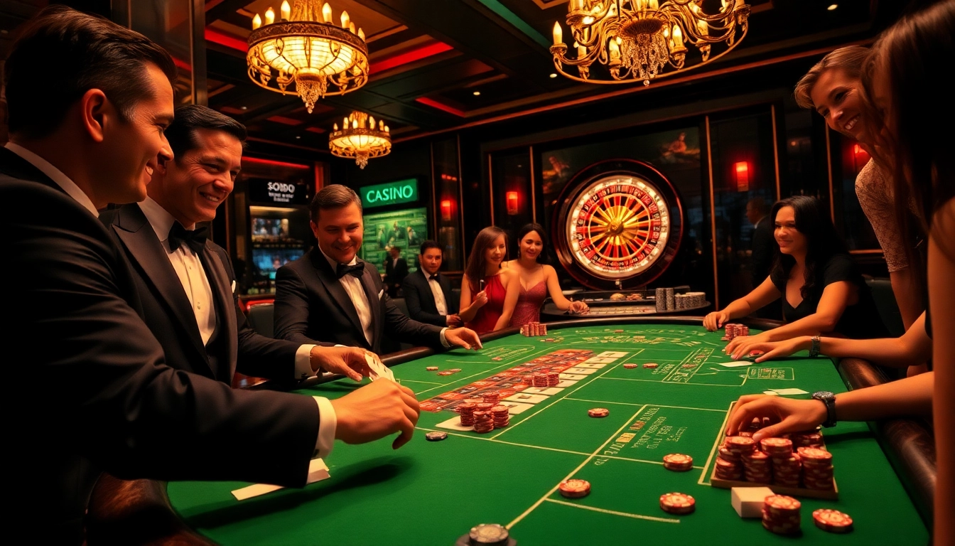 Experience the excitement of card games at SODO CASINO with professional dealers and vibrant atmosphere.