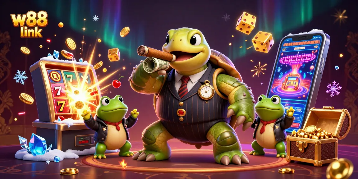 Engage with w88 link through a vibrant casino scene with dynamic characters and elements.