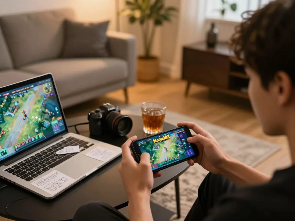 Engage in responsible mobile gaming with Mega888 as users utilize their devices effectively for strategy.